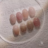 Rich 胶 美甲罐装 Gel2.0二代冰透裸色系日式 甲油胶光疗透色小套装