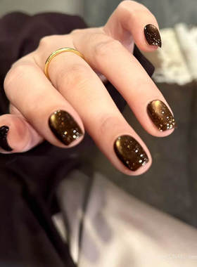 2025日本进口 小布 Emena 金秋琥珀显白碎钻猫眼胶 甲油胶  1324