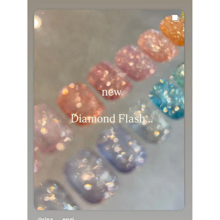 2025 日本enoi 超闪清新糖果碎钻胶甲油胶 Diamond Flash F43-F58