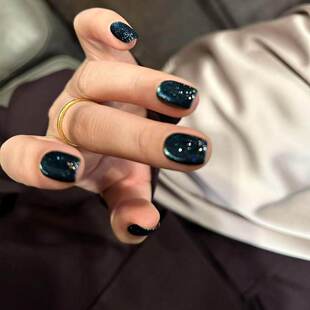 2025日本小布 Emena 1316 网红热门色 青石深邃星空猫眼胶 甲油胶