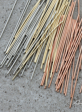 日式 美甲饰品 ARATA  电镀真金 细长棒 金属棒 金色 银色 玫瑰金