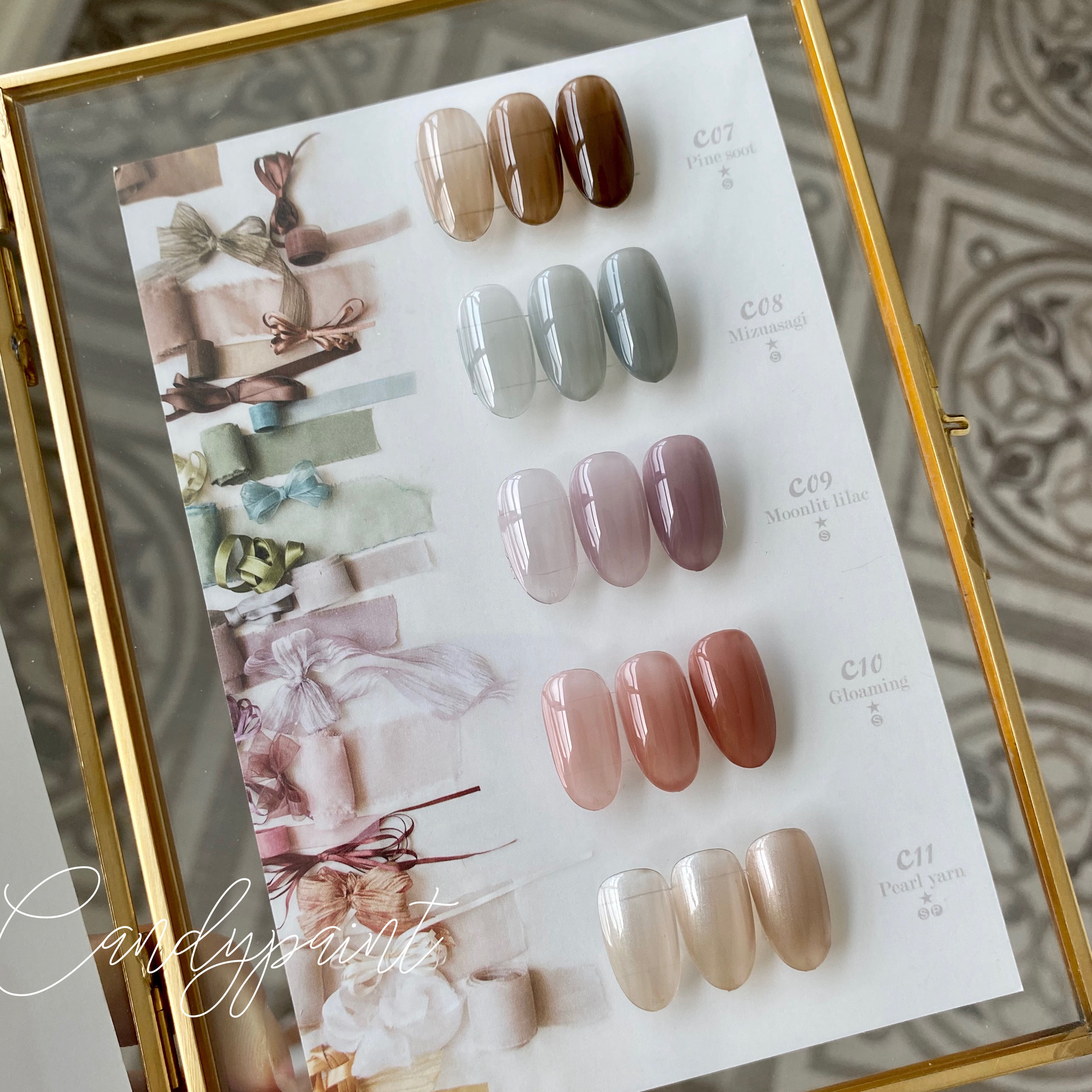 日本Vetro 中国限定Ⅲ 彩绘光疗甲油胶缎带丝绸谜纱Ribbon系列5色