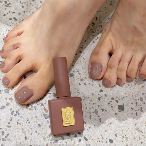 GentlePinkA85海盐奶咖甲油胶