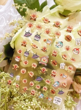 ARATA 美甲贴纸 红豆超人 日本火热动画同款 面包超人 可爱英雄