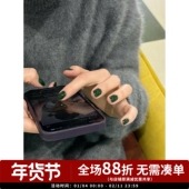 gentle pink 韩国进口高端美甲胶贵妇胶A77森林绿高级显白