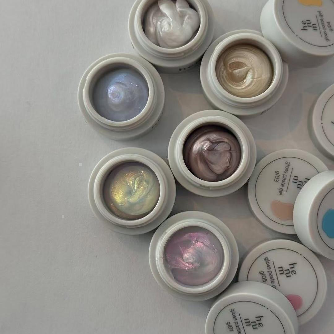 2024 日本Henum 免擦洗油画胶 GL系列 醋酸美甲 欧若拉波纹甲油胶