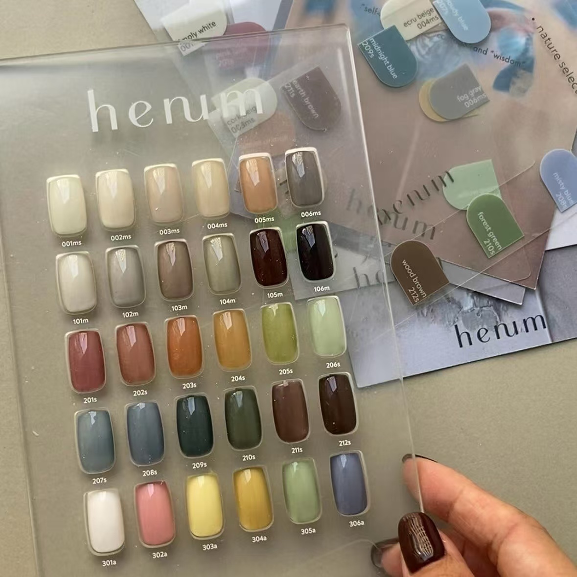 2024日本Leaf旗下 东京展会 Henum  ins风纯色甲油胶 彩绘油画胶