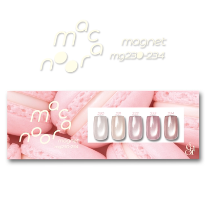 日本ENOI  4月新色 Macaron 马卡龙极细猫眼胶甲油胶 mg230-mg234