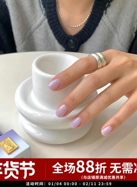 韩国 GentlecosGentlePink 甲油胶透紫色仙女色 SH27 美甲店专用