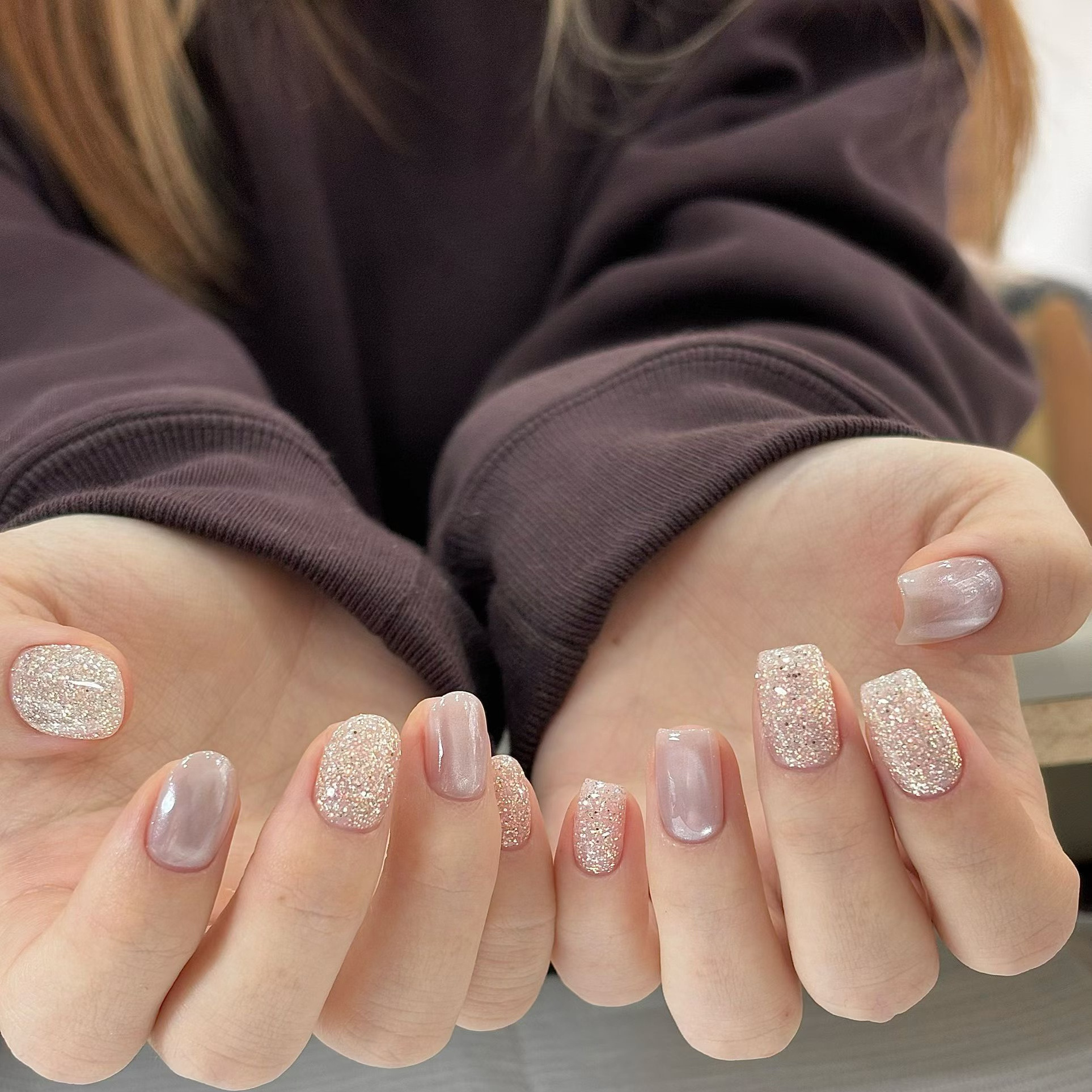 韩国进口 mayour 超闪百搭显白闪钻胶 mr06 氛围感仙女色~