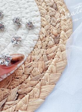 ARATA 白色晶钻尖底堆钻 成品钻球 美甲饰品 指甲配饰