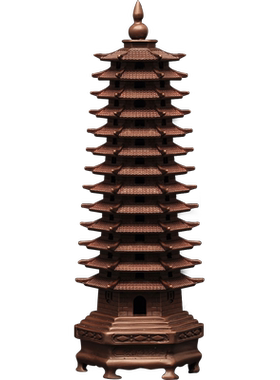 紫铜十三层文昌塔摆件客厅书房