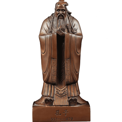 紫铜孔子摆件孔夫子人物像送老师