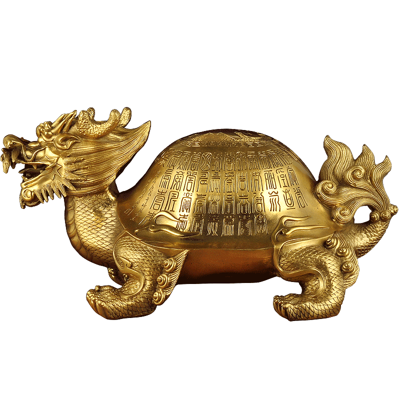 黄铜龙头龟风水工艺品祝寿送长辈