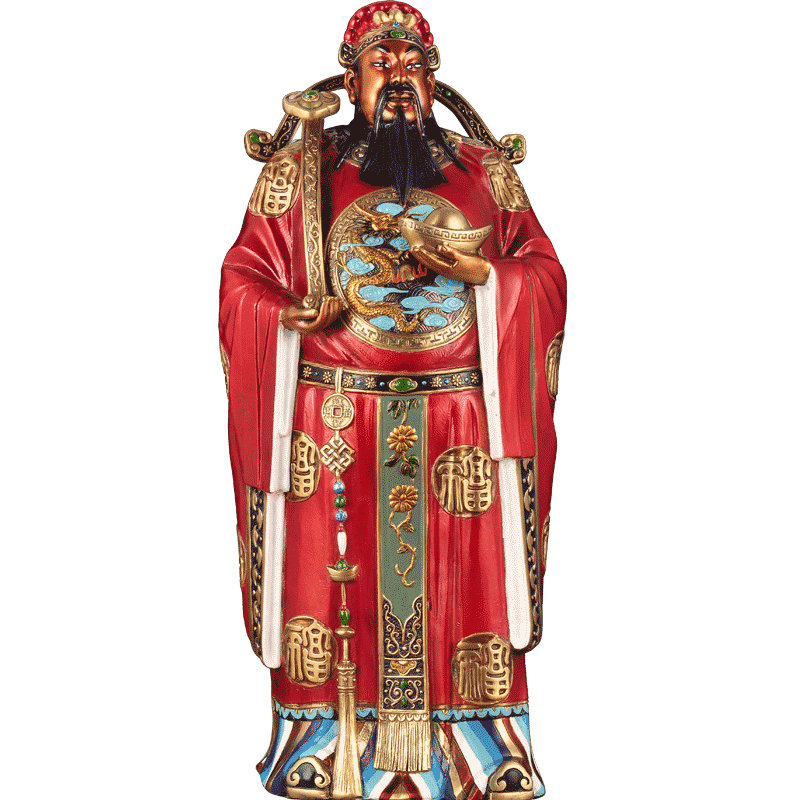 莲善堂彩铜财神摆件家居摆放