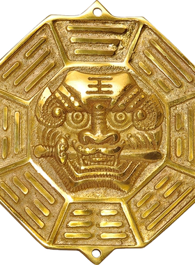 十二生肖八卦镜门口风水装饰摆件