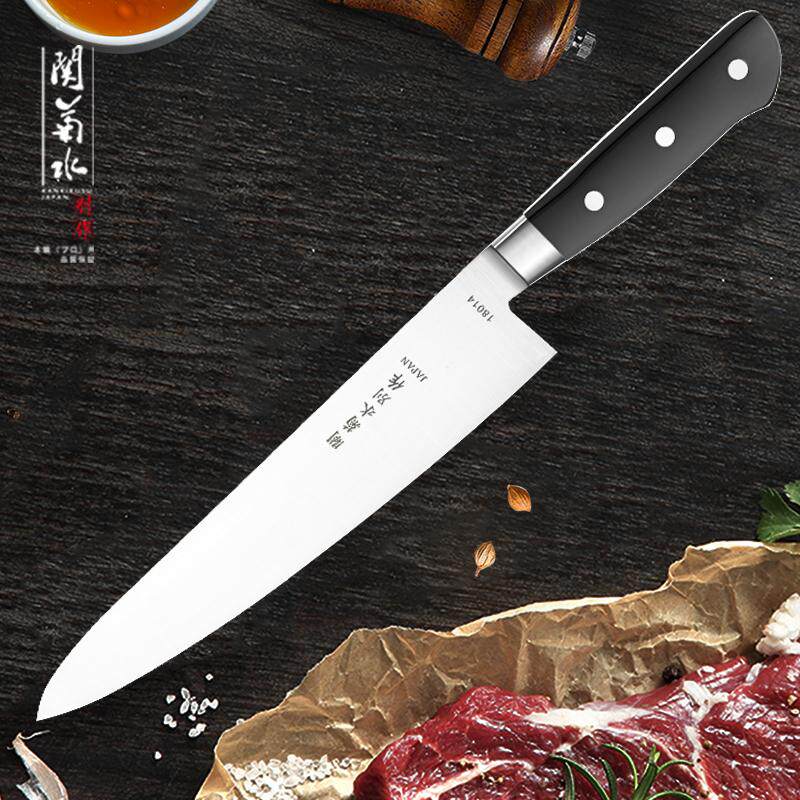 关菊水别作日式牛刀日式家用锋利三文鱼寿司刀厨师刀料理刀水果刀