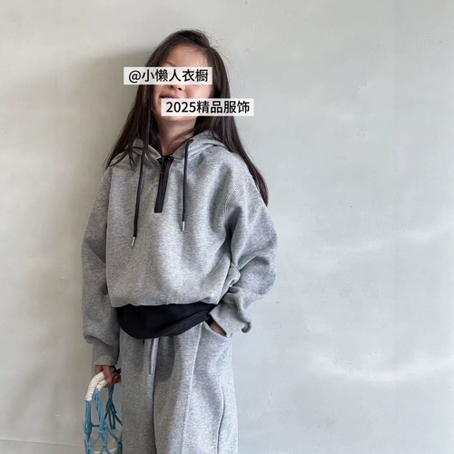 Комплект, детская толстовка с капюшоном для отдыха, в западном стиле, подходит для подростков, осенний