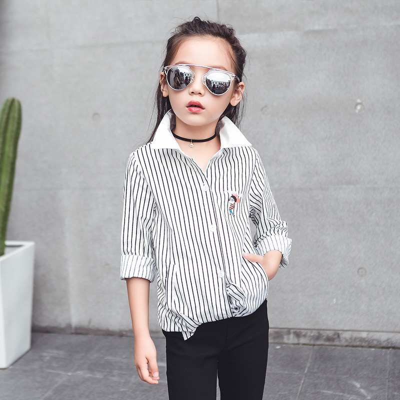 Chemise fille à manche longue - Ref 2085381 Image 3