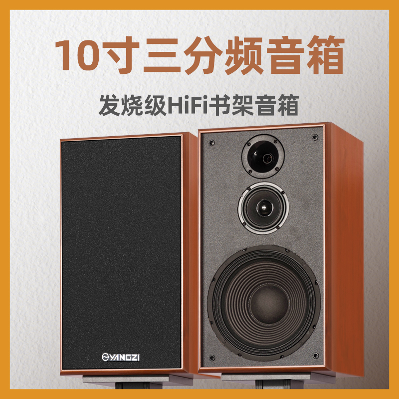 专业10寸三分频大型书架音响