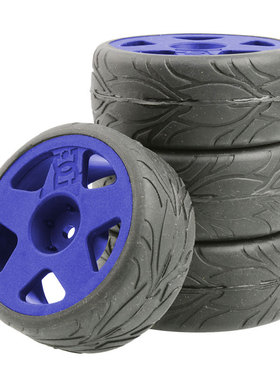 RC房车1:10模型车94123平跑轮胎FW06尼龙轮毂TT02公路胎AE86竞速