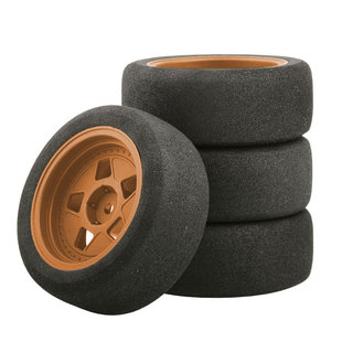 10房车94123平跑车RS4尼龙轮毂EVA海绵胎FW06竞速轮胎田宫TT02