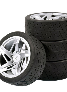 1:10平跑轮胎ptg2房车D3轮毂竞速胎xv01田宫TT02抓地软胎FW06