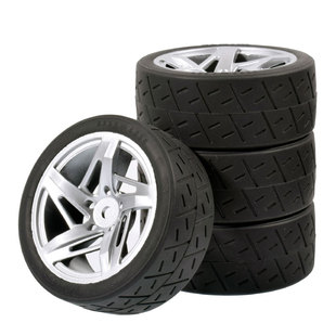 10平跑轮胎ptg2房车D3轮毂竞速胎xv01田宫TT02抓地软胎FW06