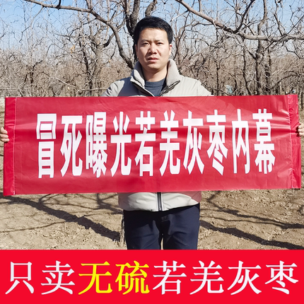 新疆灰枣2025年新枣特级若羌灰枣原生态未清洗孕妇零食粥红枣5斤