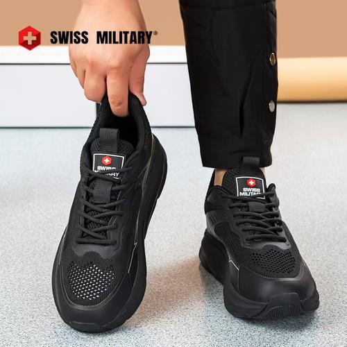 正版专柜瑞士军工薄款透气跑步鞋