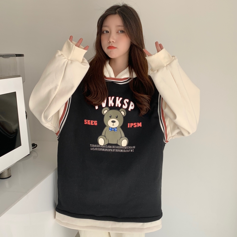 2021 real shot spring loose thin casual loose long sleeve women's large women's slim top T-shirt