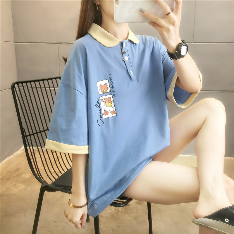 實拍潮夏季加肥加大碼女裝胖胖妹妹顯瘦上衣短袖恤