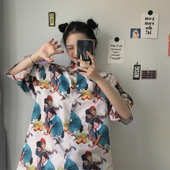 2021 fashion summer fat mm fat sister slim top short sleeve T-shirt student dress