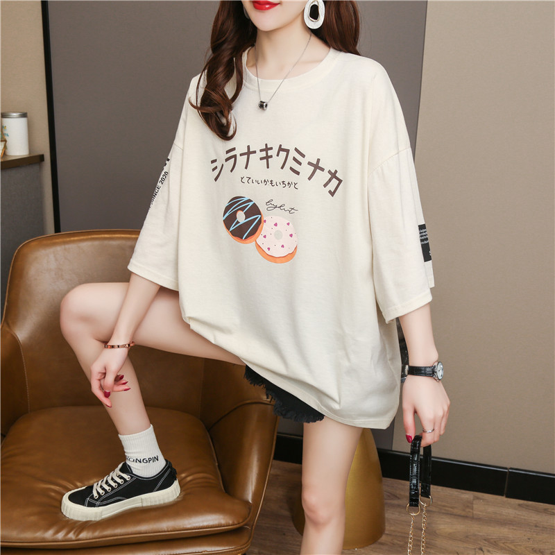 Real shot fashion summer plus plus size women's dress Jin Pang Mei Mei xianshou T-shirt short sleeve T-shirt