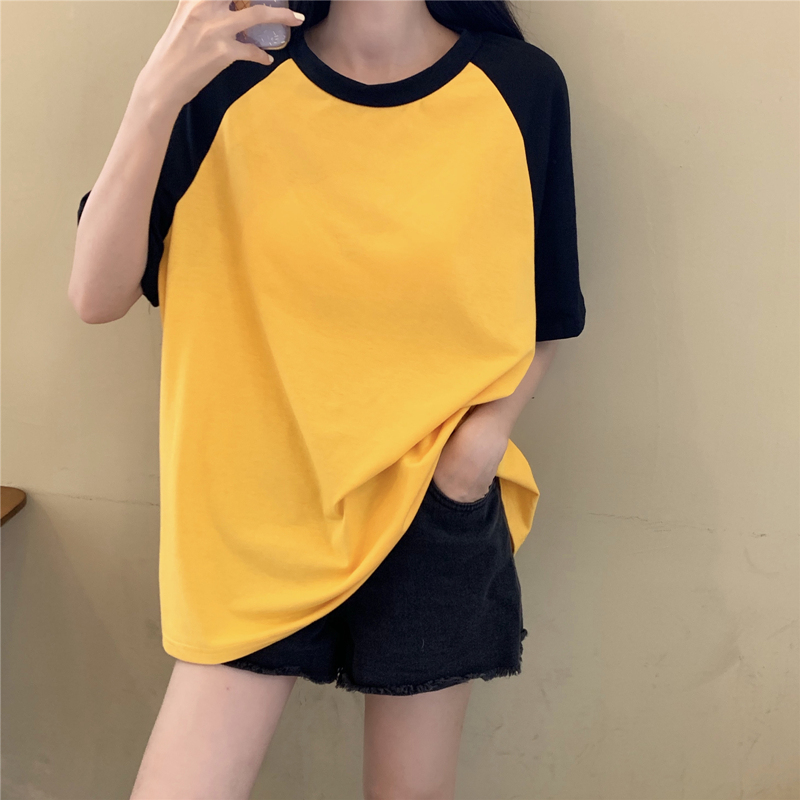 Real shot fashion summer plus plus size women's clothing fat sister slim top short sleeve T-shirt