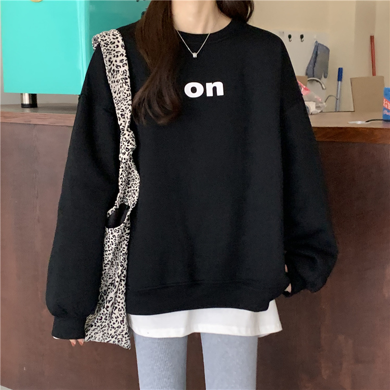 2021 spring dress fish scale loose thin casual loose long sleeve women's large women's dress slim top T-shirt