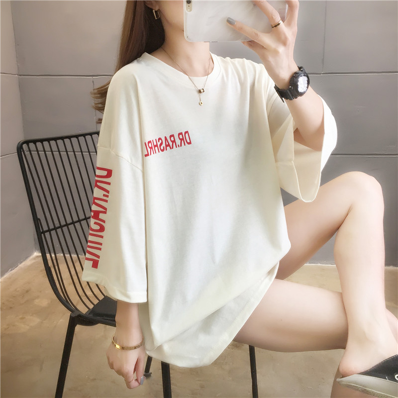 Real shot fashion summer plus plus size women's dress Jin Pang Mei Mei xianshou T-shirt short sleeve T-shirt