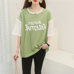 Real shot fashion summer plus plus size women's dress Jin Pang Mei Mei xianshou T-shirt short sleeve T-shirt