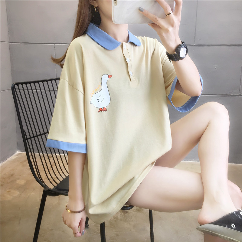 Real shot fashion summer plus plus size women's clothing fat sister slim top short sleeve T-shirt