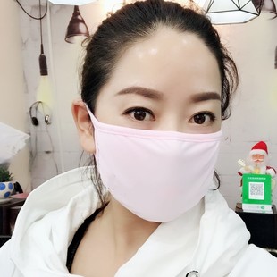 一层口罩女高颜值2025新款 冰丝口罩 防晒透气防紫外线口罩薄款 夏季