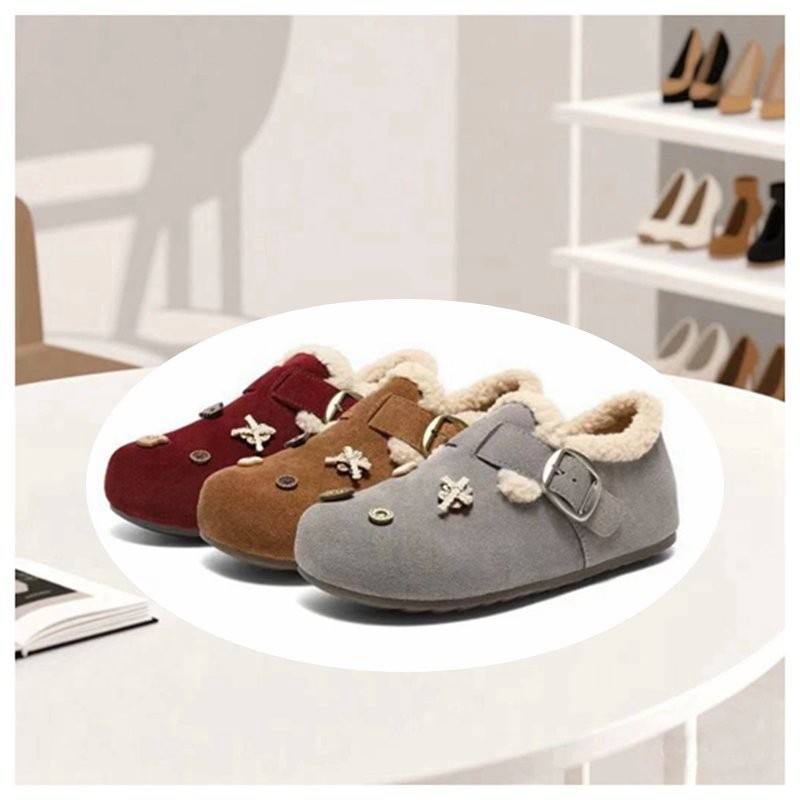 商场同款2026春季小福马厚底吐司全包勃肯鞋女毛毛鞋绒里保暖棉鞋,女鞋,玛丽珍鞋,淘宝优惠券,粉丝福利购,淘宝优惠卷