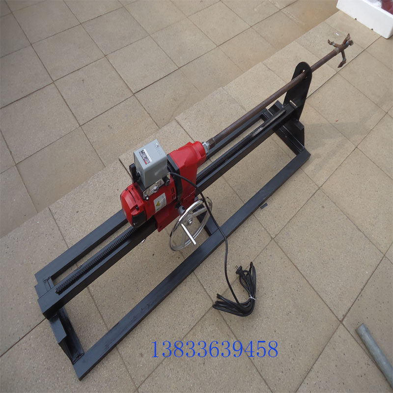 小型水钻顶管机过马路穿管机家用自来水改造打孔机台钻微型拉管机