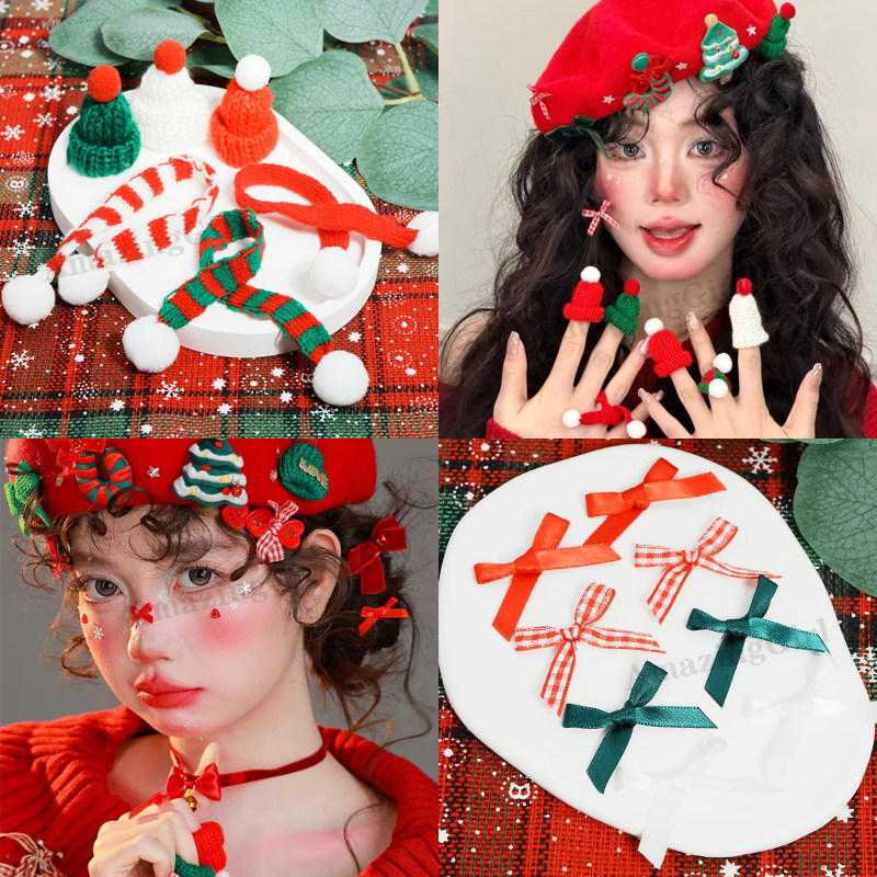 圣诞节氛围装饰品手指帽小围巾酒瓶帽子配件饰品丝带蝴蝶结妆,节庆用品/礼品,圣诞装饰品,淘宝优惠券,粉丝福利购,淘宝优惠卷