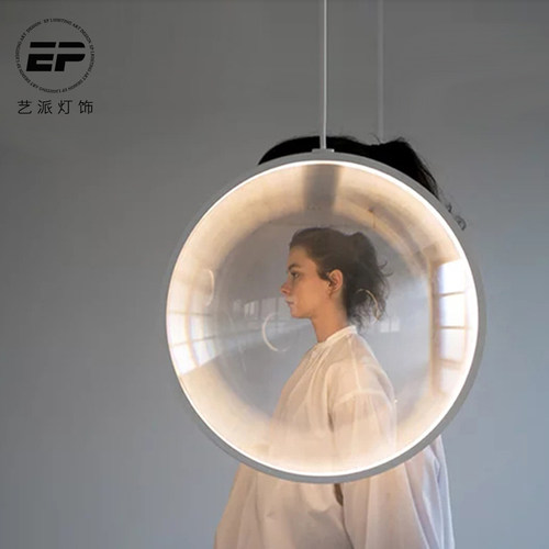 北欧后现代酒店卧室床头餐厅吧台咖啡厅服装店橱窗网红凸透镜吊灯