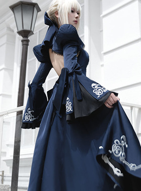 达达动漫Fgo 阿尔托莉雅三穿礼服COS服套装黑呆三穿礼服全款预售