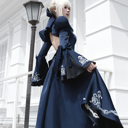 达达动漫Fgo 阿尔托莉雅三穿礼服COS套装黑呆三穿礼服全款