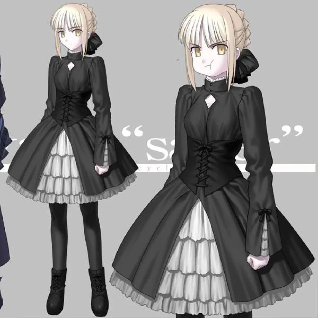 达达动漫Fgo黑呆洋装阿尔托莉雅cosplay服装征集
