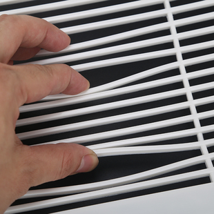 百叶窗排气扇塑料白色百叶换气扇网罩6/8/10/12寸 防老鼠