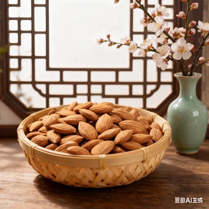 河北蔚县杏仁生熟杏仁原味炒熟生杏仁露露去壳甜杏仁食用坚果新货