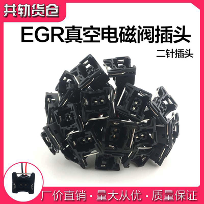 EGR真空电磁阀插头江铃依维柯云内扬柴通用型 两插带线